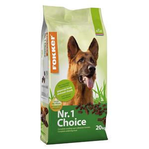 20kg Fokker No.1 Choice droogvoer voor honden