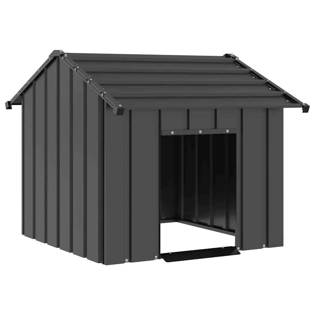 VidaXL Hondenhok met dak 85x107x81 cm gegalvaniseerd staal
