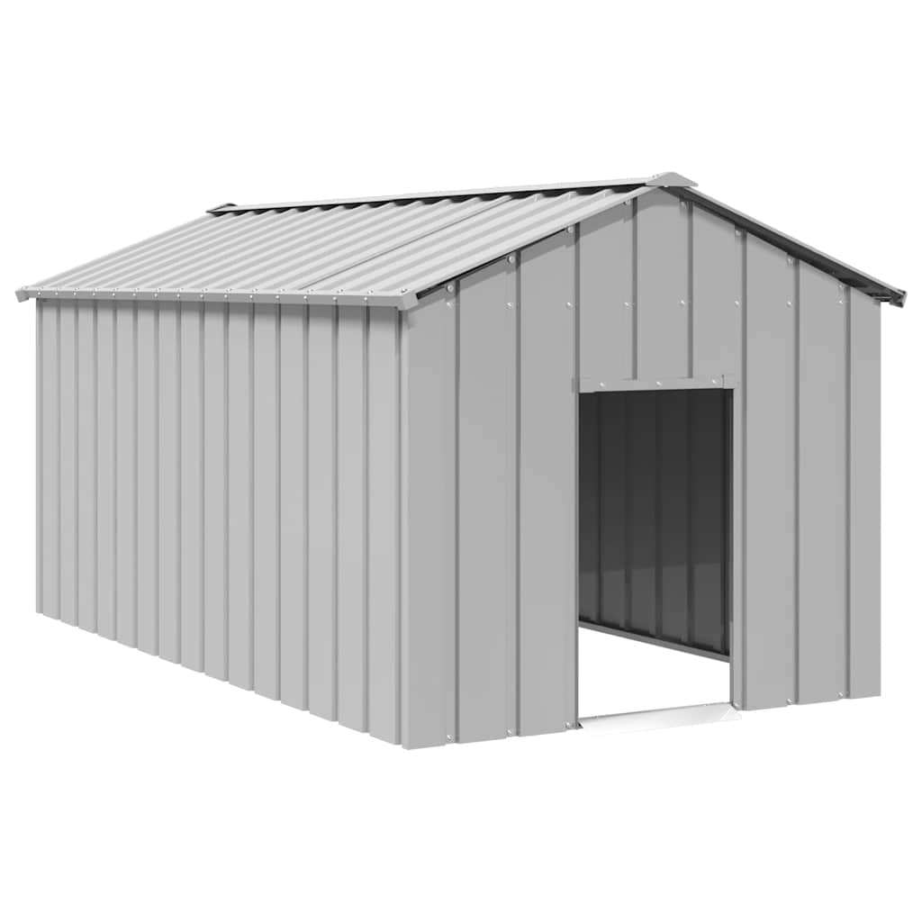 VidaXL Hondenhok met dak 114x202x101 cm gegalvaniseerd staal