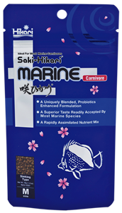 sakihikari Saki Hikari Marine Carnivore 40g - Premium Eiwitrijk Voer voor Zeewatervissen met Probiotica