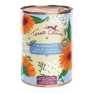 6x400g Terra Canis Menu Floralis Alpine Blossom: Rundvlees hondenvoer nat