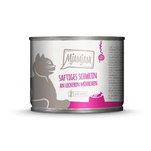 6x200g MjAMjAM sappig varken op heerlijke wortelen nat kattenvoer