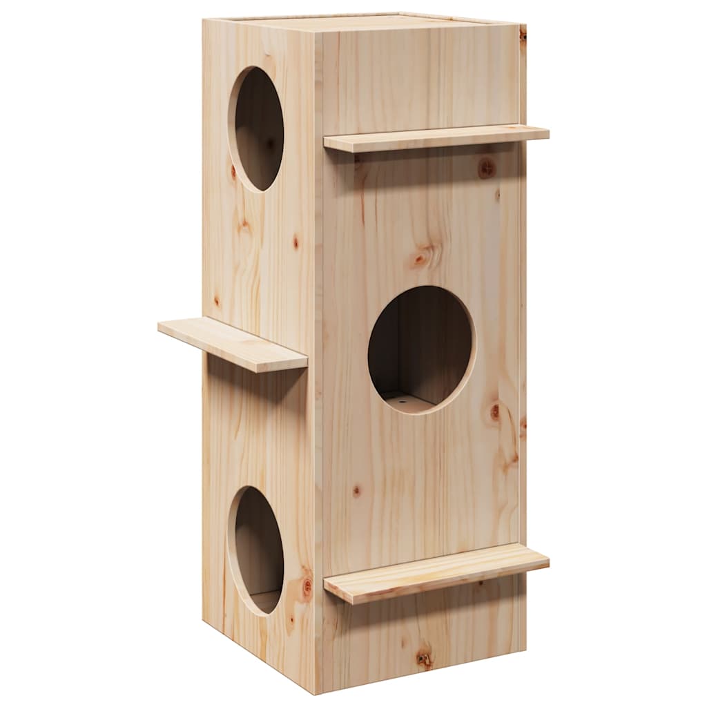 VidaXL Kattenhuis 43x43x90 cm massief grenenhout