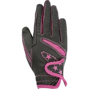 USG Rijhandschoen Luca Zwart/roze 3XS