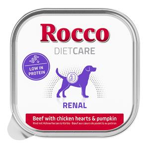 10x150g Rocco Diet Care Renal Rund met Kippenhartjes & Pompoen Kuipje Hondennatvoer
