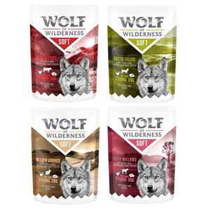 6x300g Mixpakket: Lam, Rund, Konijn, Kalf Wolf of Wilderness Adult