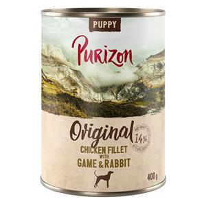 6 x 200 g / 300 g / 400 g Purizon Adult nu voor een probeerprijs! - Puppy Kipfilet met Wild & Konijn (6 x 400g)
