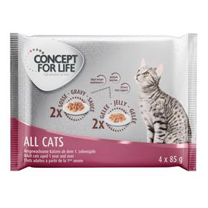 Concept for Life Probeerpakket 4 x 85 g - All Cats