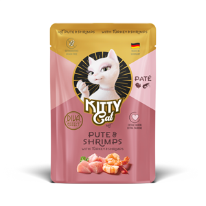 6x85g Kalkoen & Garnalen Kitty Cat Pate nat kattenvoer