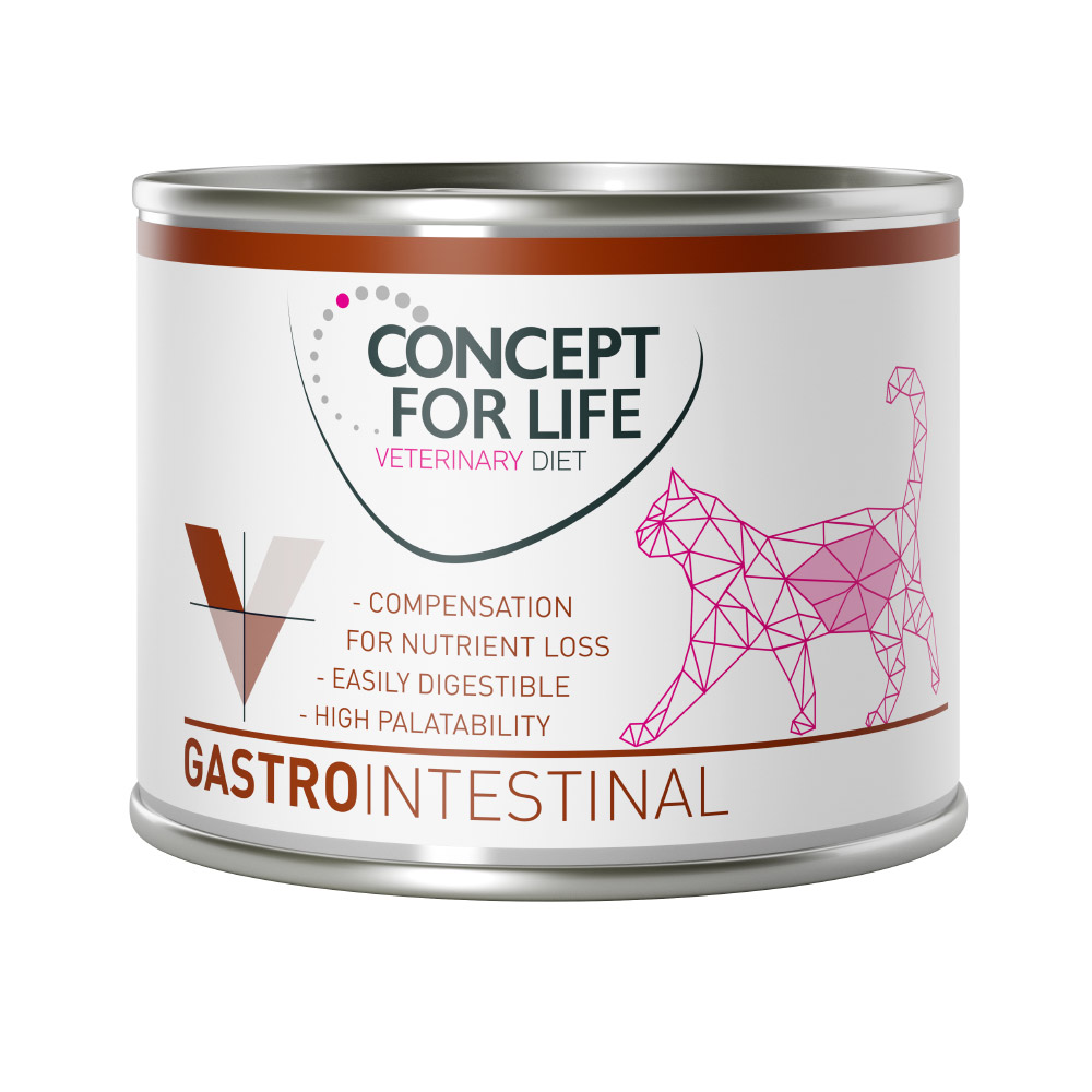 6x200g Concept For Life Vet Gastro Intestinal Katten Natvoer