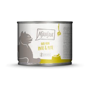 6x 200g MjAMjAM Duo Eend & Kalkoen nat kattenvoer