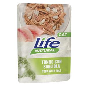 6x70g Life Cat Natural Adult Tonijn met zeetong Kattenvoer Wet