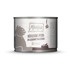 6x200g MjAMjAM heerlijk paard op gestoomde pompoen nat kattenvoer
