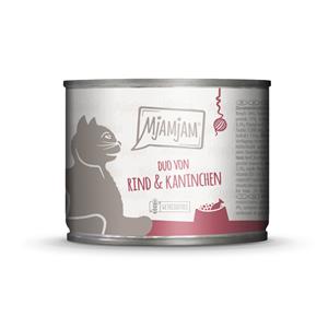 6x 200g MjAMjAM Duo Rund & Konijn nat kattenvoer