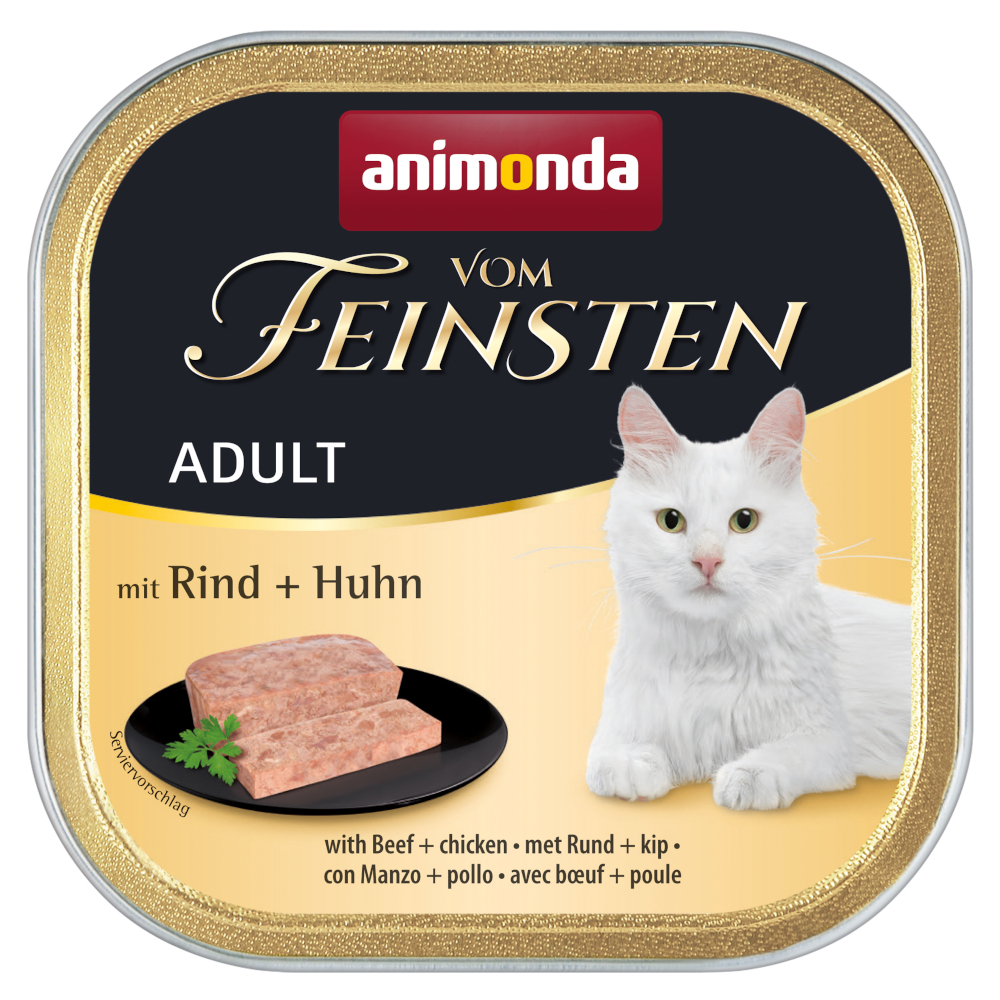 Megapack animonda vom Feinsten Adult 32 x 100 g - met rundvlees & kip