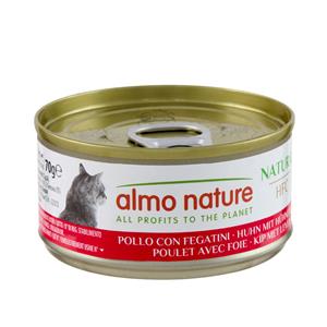 Almo Nature 70g Almo Nature HFC Natural 6 x 70 g - Kip met Kippenlever