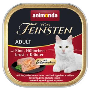 Megapack animonda vom Feinsten Adult 32 x 100 g - Gourmetcentrum met rundvlees, kipfilet & kruiden