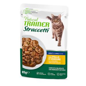 Trainer Natural Cat 22x85g Natural Trainer reepjes in saus kip nat kattenvoer