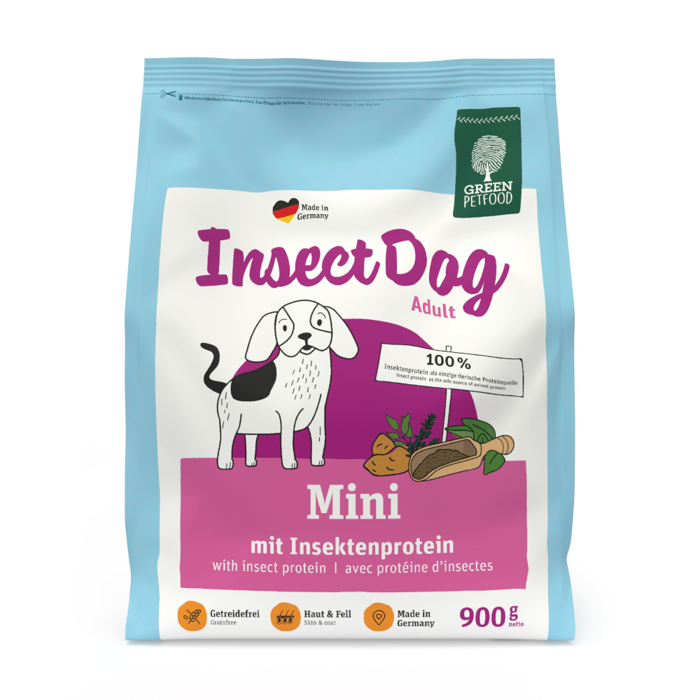 900g Green Petfood InsectDog Mini droogvoer voor honden