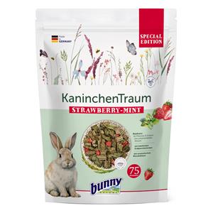 BunnyNature Voordeelpakket: 3x1,5kg konijnenvoer RabbitDream Special Edition Aardbei-Mint