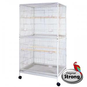 Strong Flight Cage Large, silvertone grey