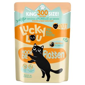 6x300g Lucky Lou Adult Gevogelte & Forel nat kattenvoer