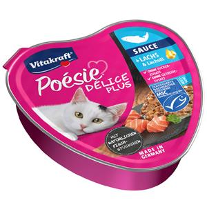 12x85g Vitakraft Poésie Délice Plus Zalm natvoer voor katten