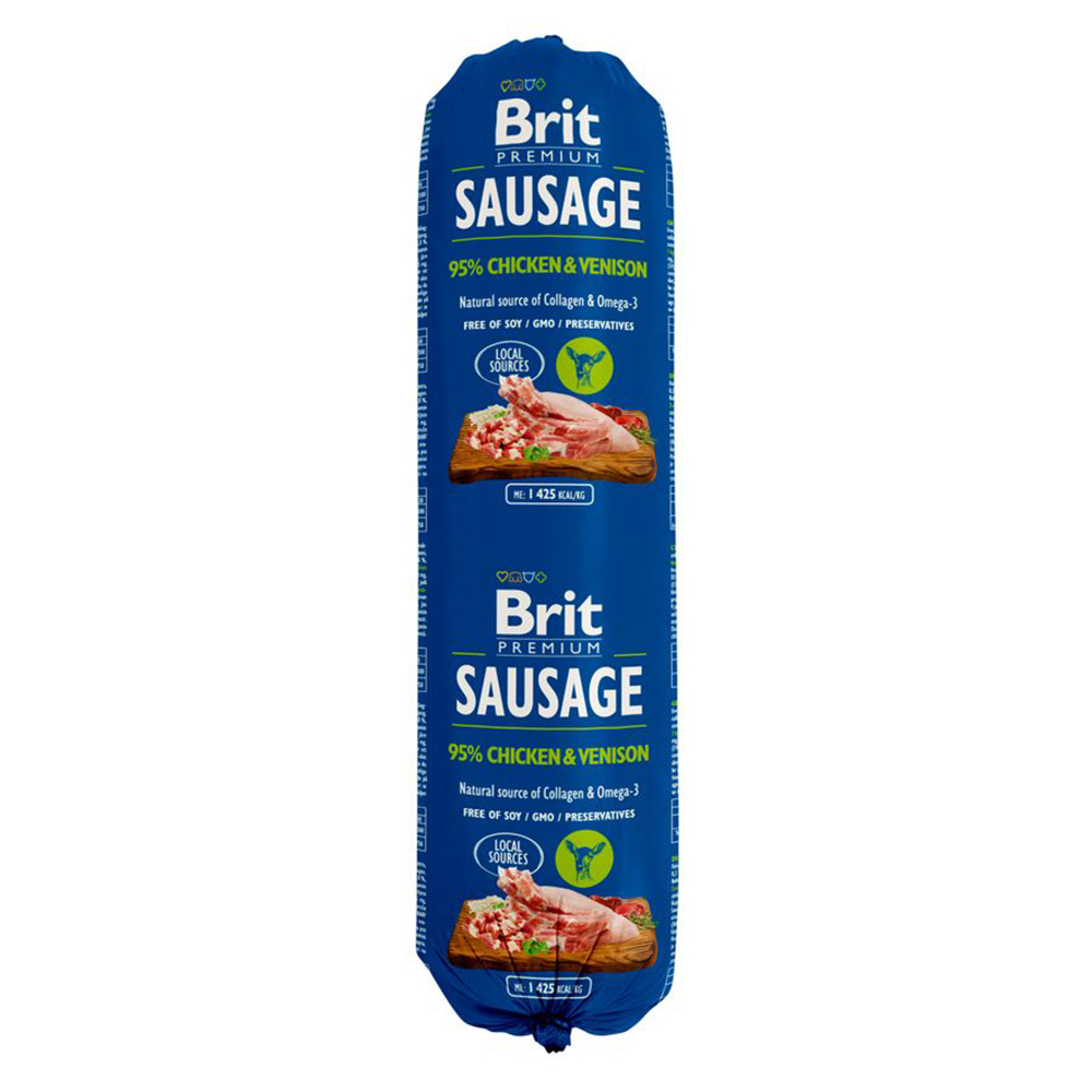 Brit Premium Brit Sausage natvoer - Kip & Wild (1 x 800 g)