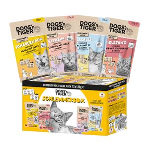 12x 125g Dogs'n Tiger Cat Mix (4 soorten) nat kattenvoer