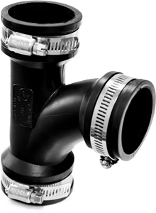 Aquaforte Flexibel T-stuk 75 mm