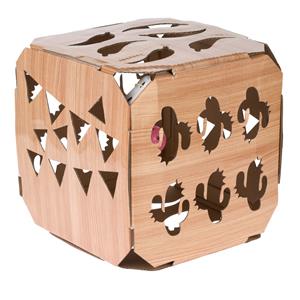 TIAKI speelbox met bal 26x26x26cm kat