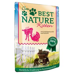 16x 85g Best Nature Kitten Kalkoen & Kalfsvlees natvoer voor katten