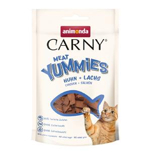 50g Animonda Carny Adult Vlees Yummies Kip + Zalm Kattensnacks