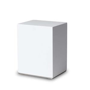 urnwebshop Grote RVS Soft Touch Dieren Urn Wit (4 liter)