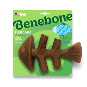 Benebone Visgraat Large ca. L 21 x B 12 cm Kauwspeeltje voor honden