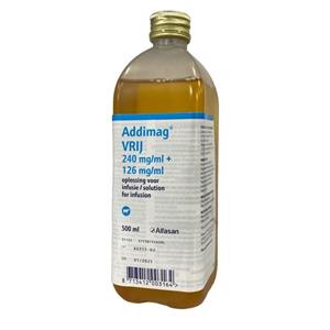 Alfasan Addimag VRIJ 240/126 mg/ml infuus 500ml