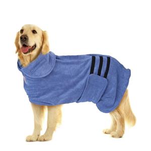 Nobleza Hondenbadjas - Microvezel - Maat L - 60 cm - Blauw