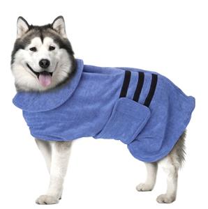 Nobleza Hondenbadjas - Microvezel - Maat XL - 70 cm - Blauw