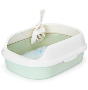 Nobleza Kattenbak met schepje - Open - Maat M - 48x35x18 cm - Groen