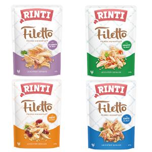 8x100g RINTI Filetto Pouch in Jelly Mix (4 smaken) nat hondenvoer