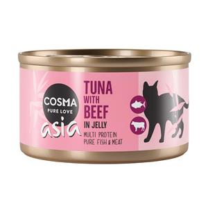 24 x 85 g Cosma Thai in Gelei Voordeelpakket Tonijn & Rund