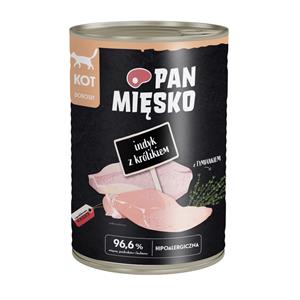 PAN MIĘSKO 12x400g Pan Mięsko Cat kalkoen met konijn natvoer voor katten