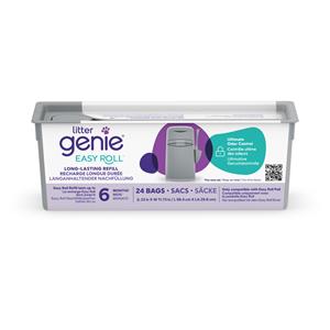Litter Locker Accessoires voor LitterLocker Genie kattenbakemmer, grijs, navulcassette kat