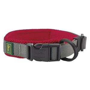 HUNTER Hondenhalsband Maldon, rood/grijs
