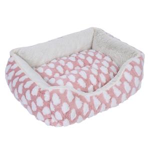 zooplus Basics knuffelbed Fluffy roze hond