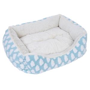 zooplus Basics knuffelbed Pluizige blauwe hond