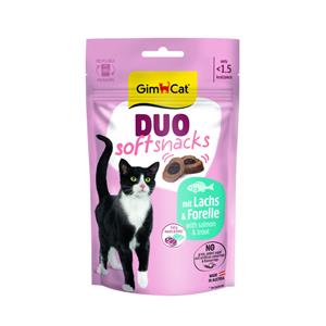 Gimcat 50g  Duo Zachte Snacks 50g Zalm & Forel kattensnacks