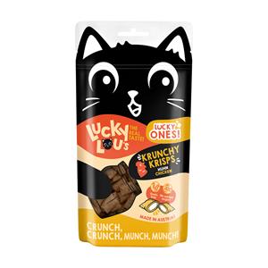 Lucky Lou 60g  Krunchy Krisps kip kattensnacks