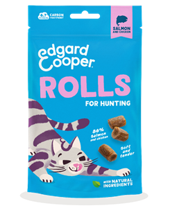 Edgard&Cooper Edgard & Cooper Rolls Zalm & Kip kattensnacks 45 gram