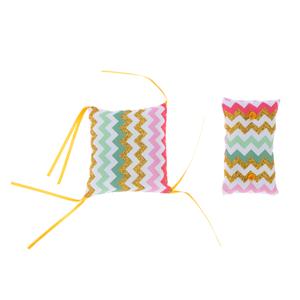 TIAKI kattenkruid kussen Zig Zag set van 2 voor katten